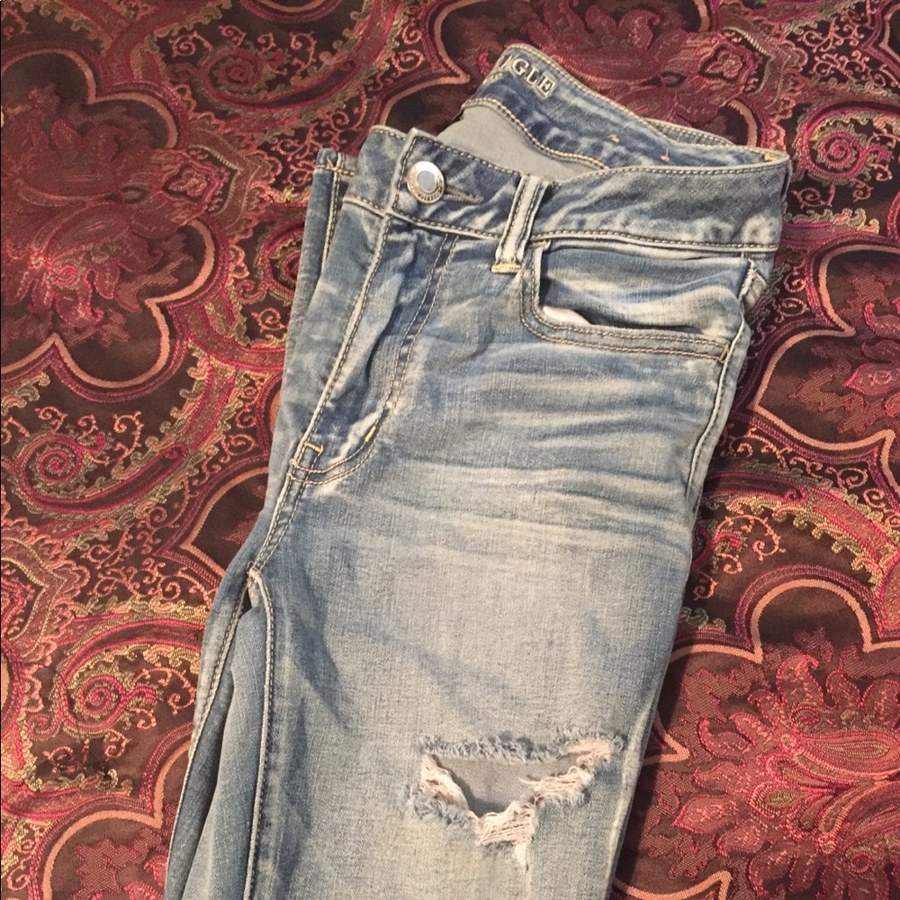 American eagle super super stretch skinny jeans